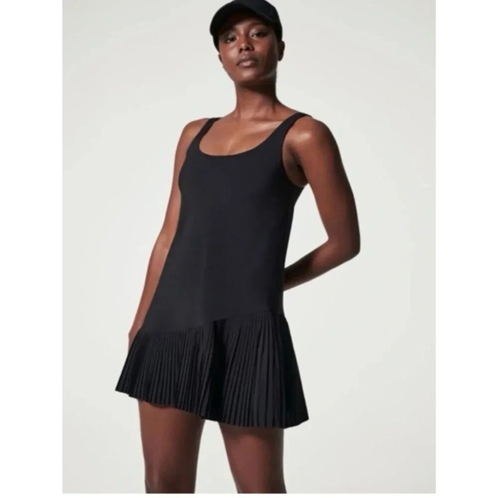 SPANX Get Moving “Yes, Pleats!” Athletic Tennis Dress,2X